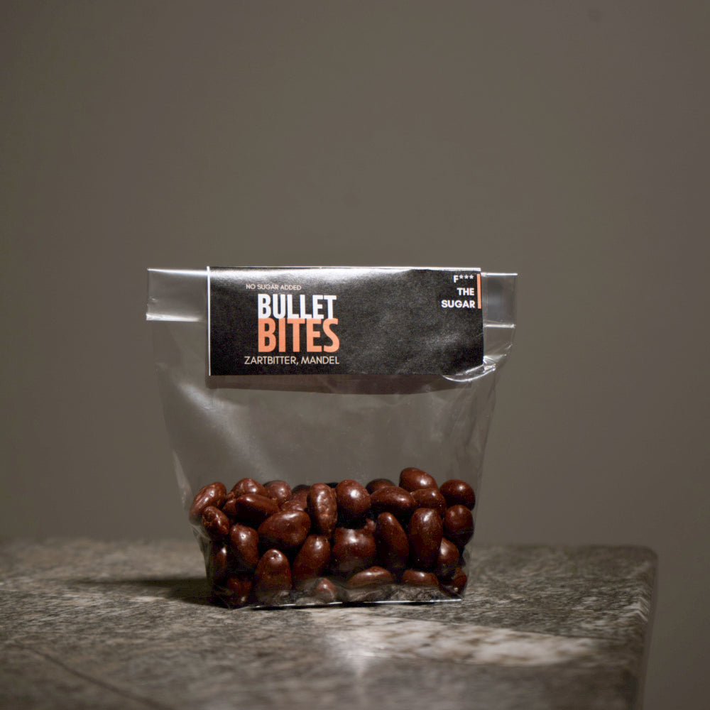 Bullet Bites – Schokolierte Mandeln ohne Zuckerzusatz