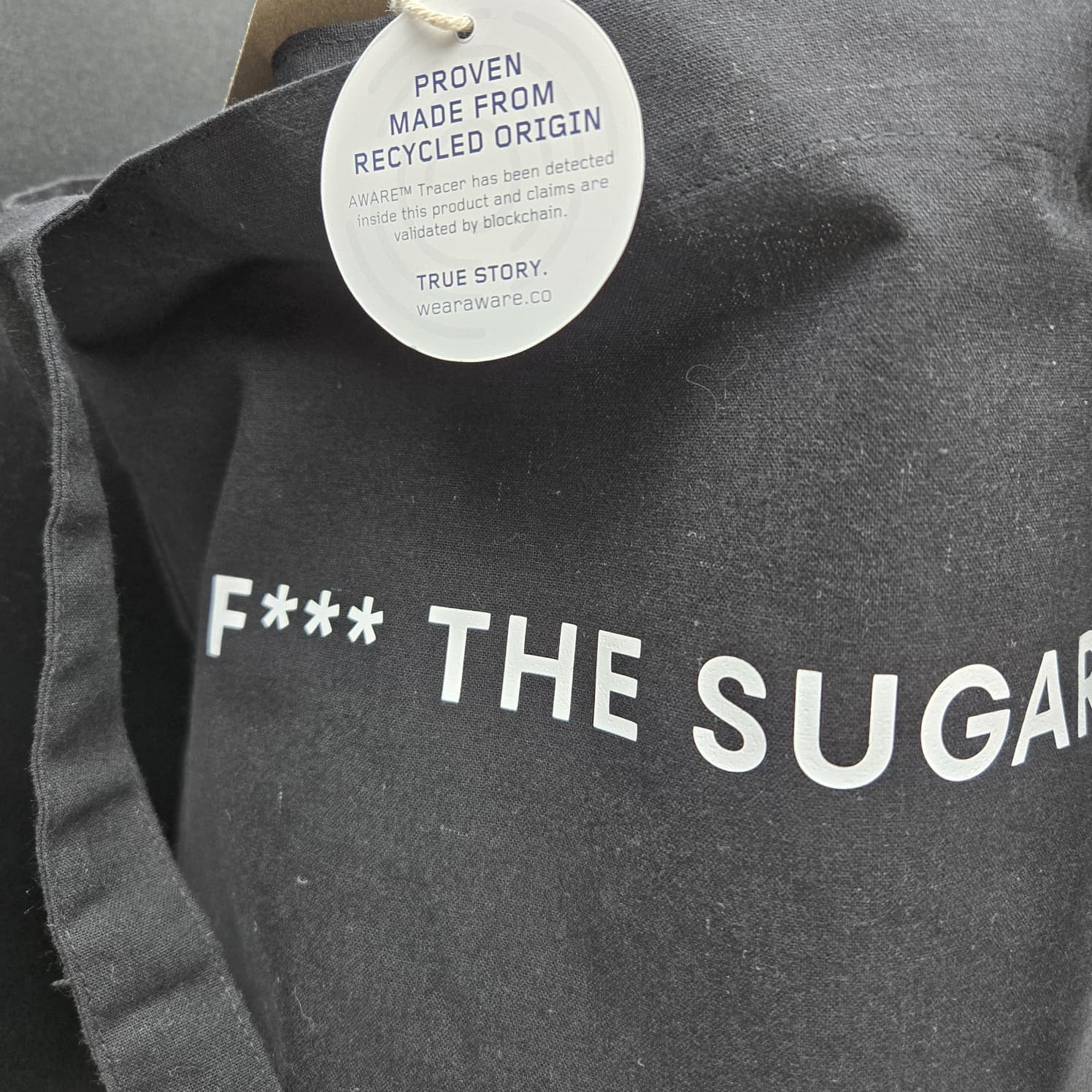 F*** THE SUGAR Einkaufstasche – Wiederverwendbare Tragetasche