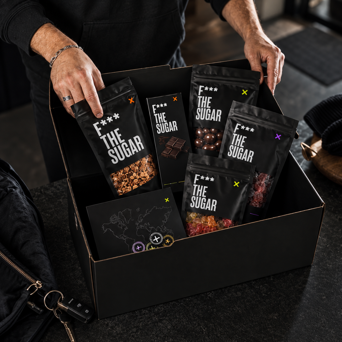 F*** THE SUGAR Welcome Box – Detailansicht