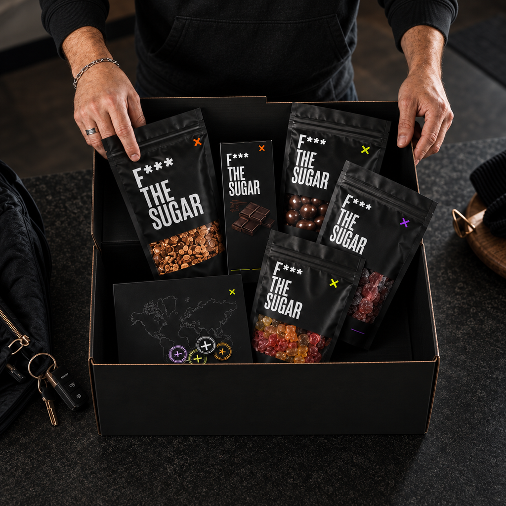 F*** THE SUGAR Welcome Box – Produktübersicht