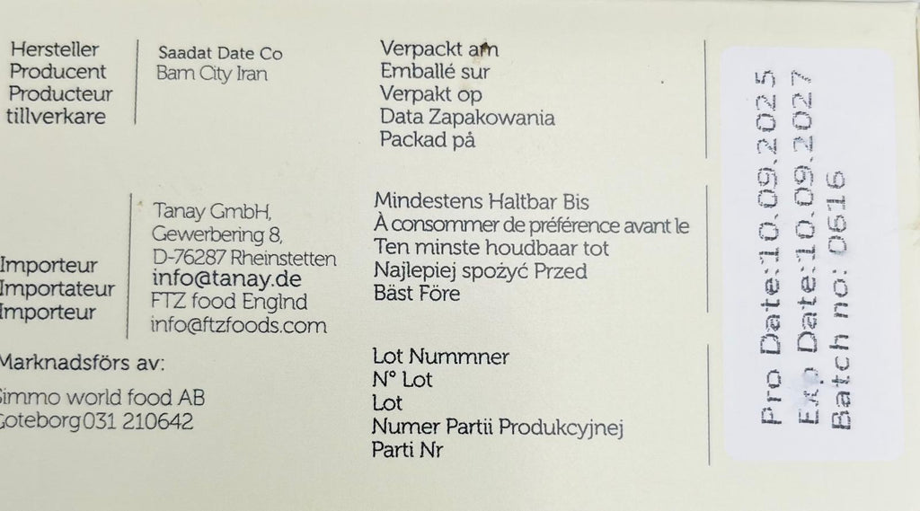 F*** THE SUGAR Mazafati Datteln – 500 g