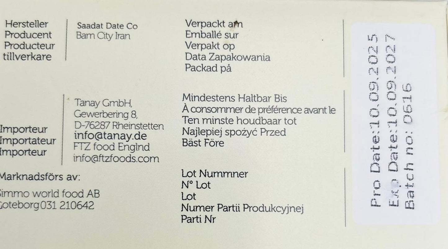 F*** THE SUGAR Mazafati Datteln – 500 g