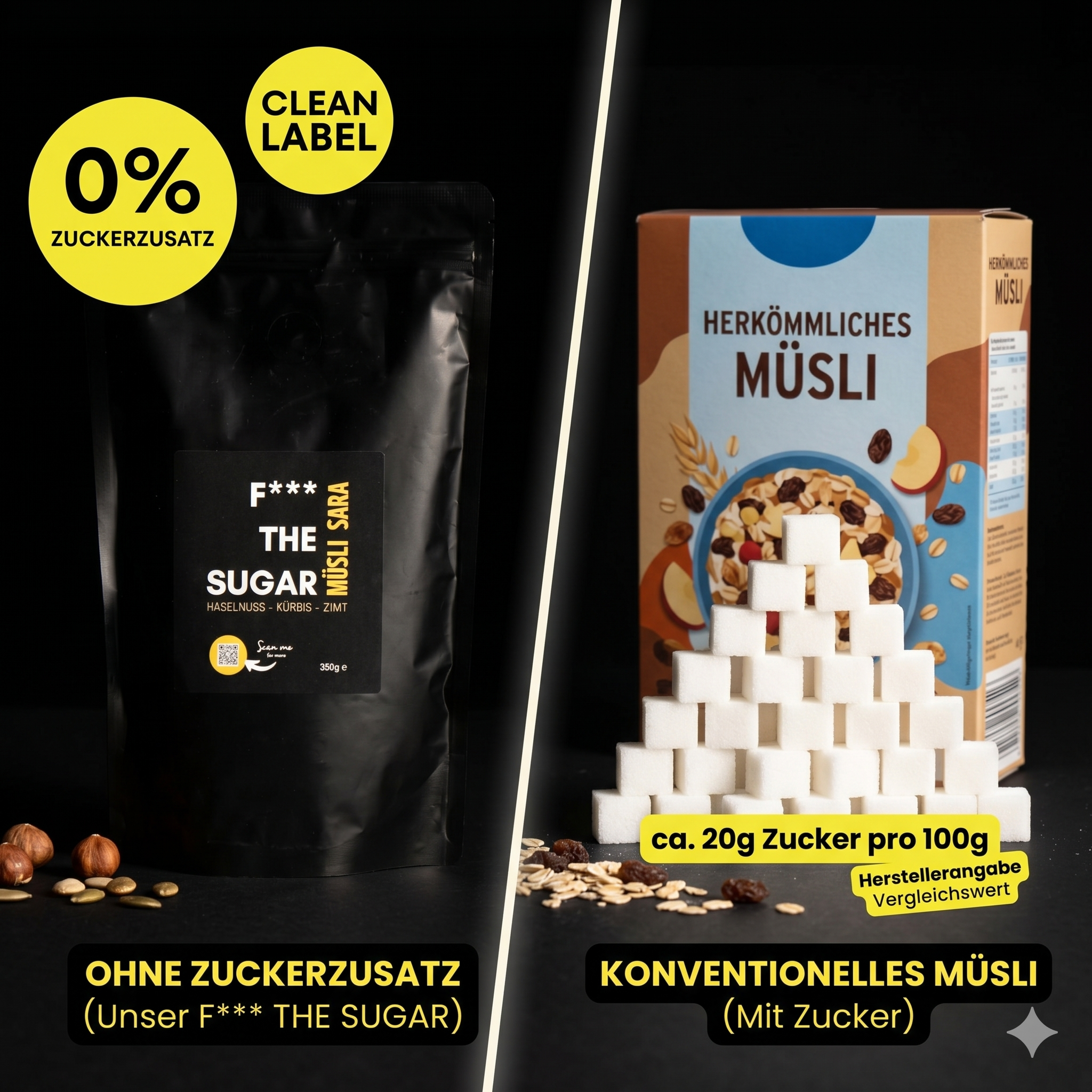 Müsli Sara – Haselnuss, Kürbis & Zimt